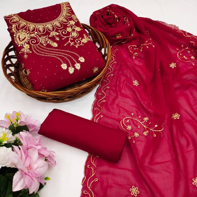 Morni 1001 Fancy Festive Wear Wholesale Georgette Dress Material
